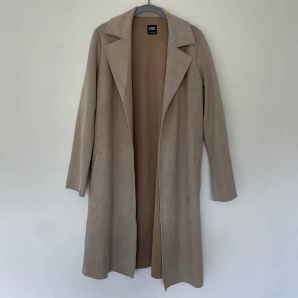 Zara Jackets & Blazers - 🪩 Zara Long Tan Jacket